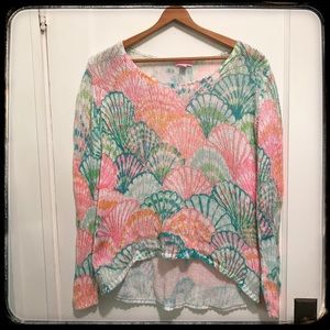 Lilly Pulitzer She Shells Sweater Size Large